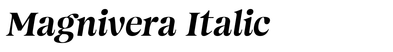 Magnivera Italic
